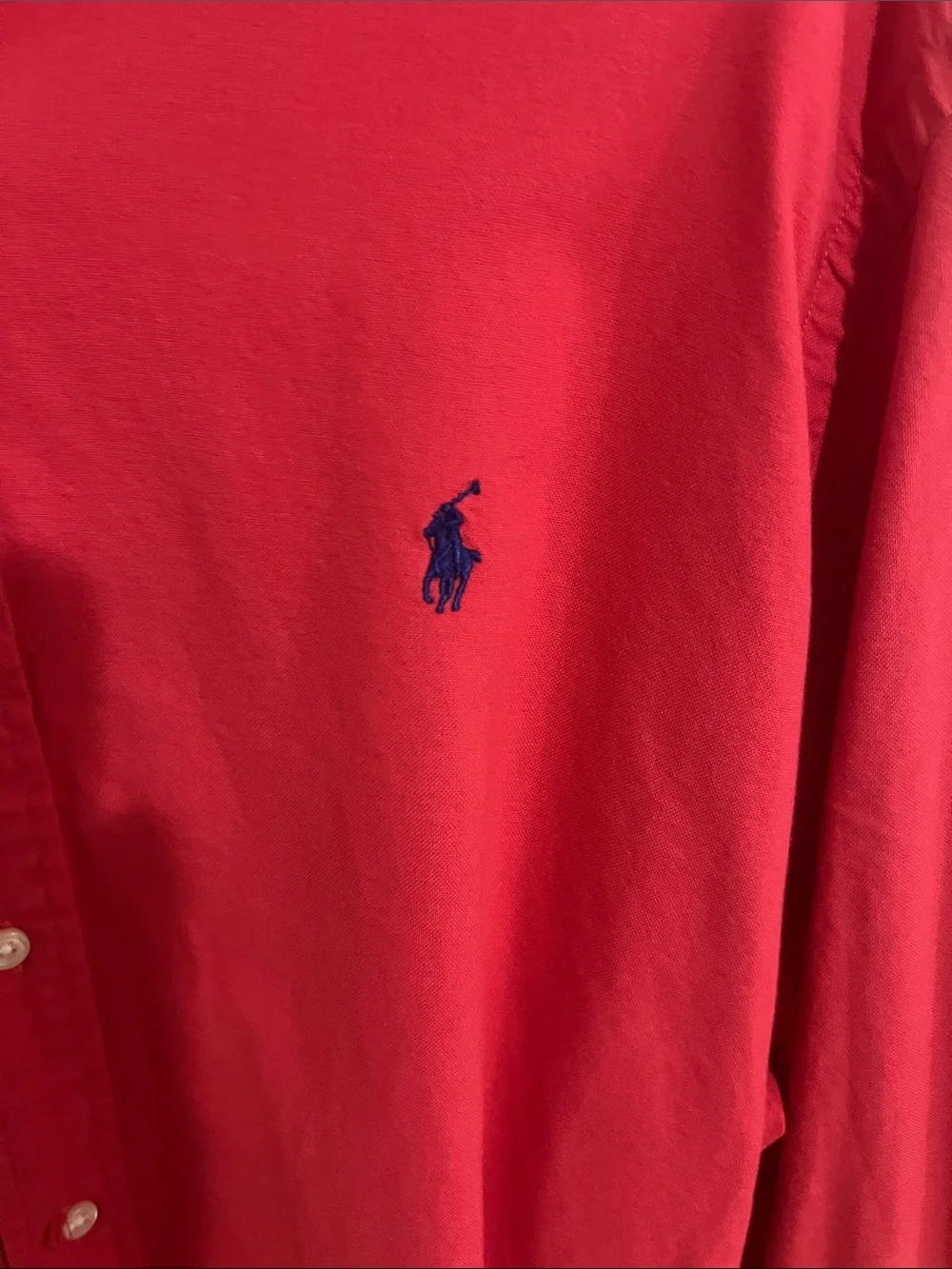 Ralph Lauren Men’s Nantucket Red  Button-Down Garment-Dyed Oxford Shirt Size XL